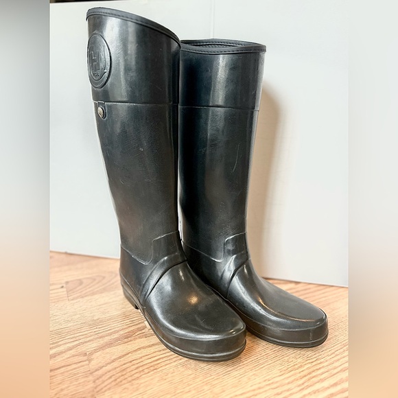 Hunter Shoes - Hunter Sandhurst Carlyle Boot, Women's, Black, Size US 8